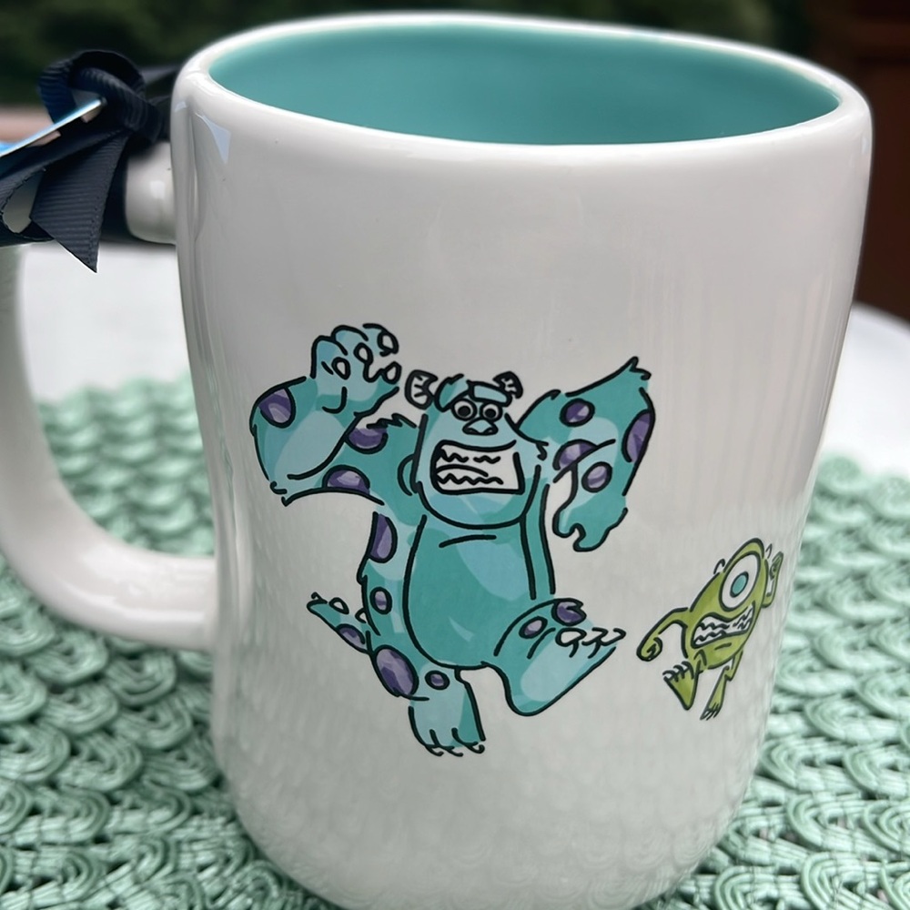 NWT Rae Dunn Disney Pixar MONSTERS INC coffee mug.